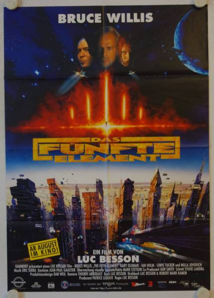 The Fifth Element original release german movie poster